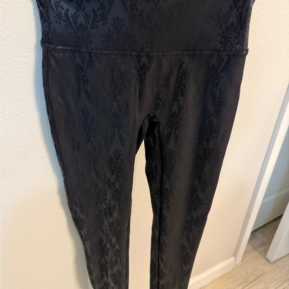 SPANX Black Patterned Leggings